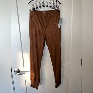 Tractr Brown Corduroy Pants with Relaxed Fit